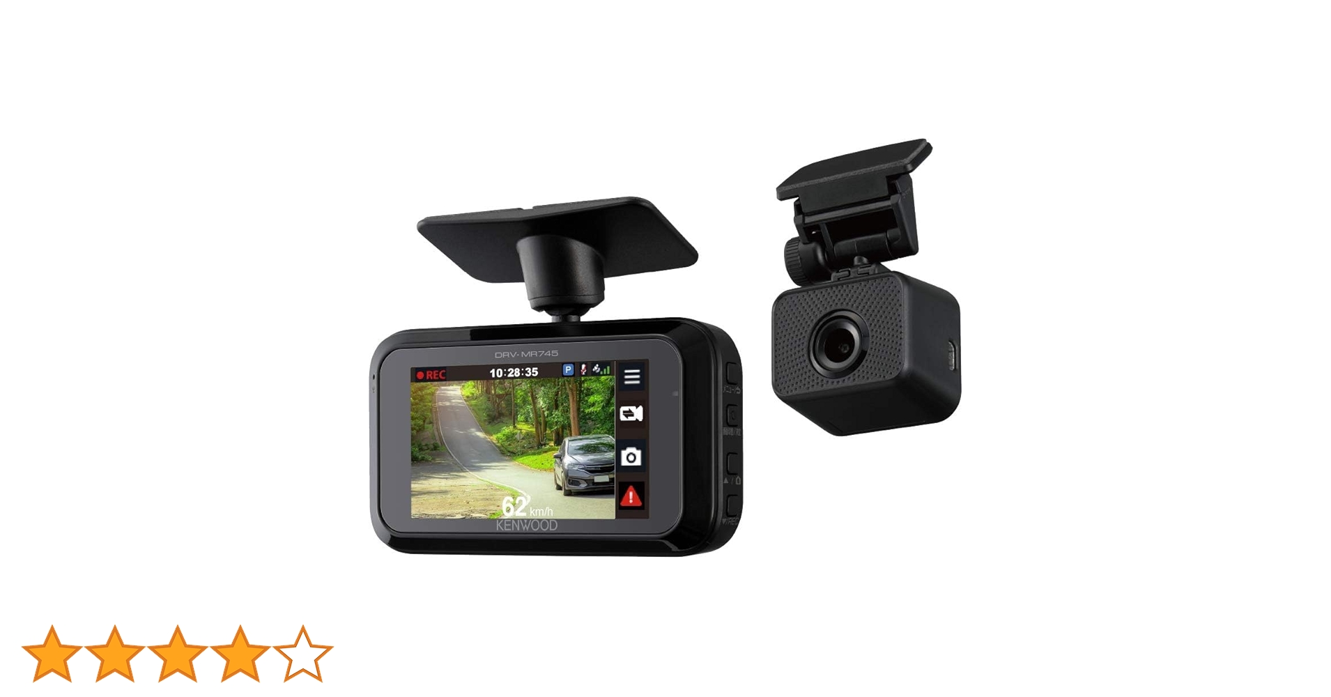 Amazon.co.jp: Kenwood DRV-MR745 DRV-MR745 2 Camera Dash Cam for